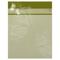 Butterfly on Olive Green Elegant Modern Simple