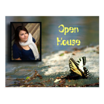 Butterfly open house postcard