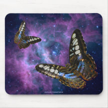 Butterfly & Outer Space Insect-lovers Astronomy Mousepad