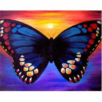 Butterfly Painting Art - Multi Photo Cut Outs by JUDERM