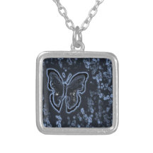 Butterfly Painting Negative Custom Jewelry