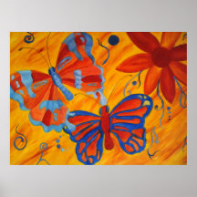 Butterfly Painting Posters