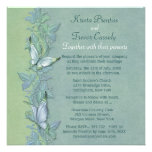 Butterfly Pastel Floral Wedding Invitation