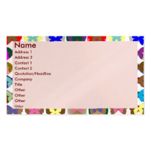 Butterfly Pattern - Border n Back Business Cards