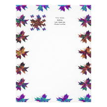 Butterfly Pattern Letterhead
