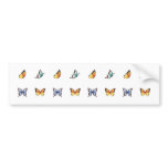 Butterfly Pattern: Vector Art Bumper Sticker