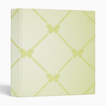 Butterfly Pattern Vinyl Binder