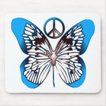 BUTTERFLY & PEACE SIGN MOUSEPADS
