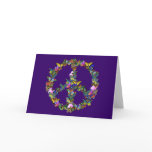 Butterfly Peace Symbol Card