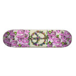 Butterfly Peace Symbol Custom Skateboard