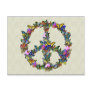 Butterfly Peace Symbol Postcard