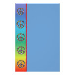 Butterfly Peace Symbol Stationery Paper