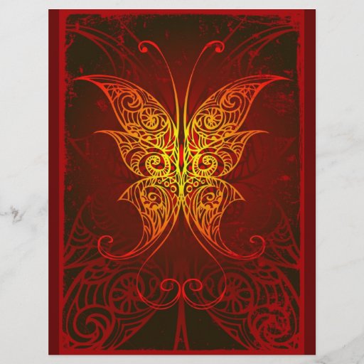 butterfly personalized flyer