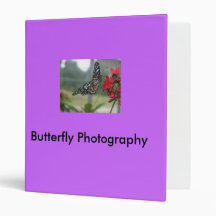 Butterfly Photography 3 Ring Binder