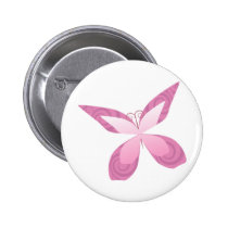 Butterfly Pink Ribbon buttons