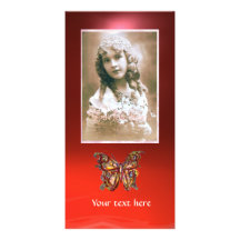 BUTTERFLY RED RUBY PHOTO CARDS