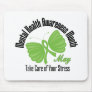 Butterfly Ribbon Mental Health Awareness Month Mousepad