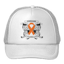 Butterfly Ribbon Skin Cancer Survivor Trucker Hats