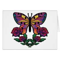 Butterfly Rose Card