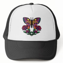 Butterfly Rose Trucker Hat