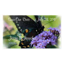 Butterfly-Save the Date-customize Business Card Template
