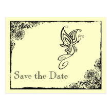 Butterfly Save the Date Postcards