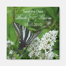 Butterfly Save-The-Date Refrigerator Magnets