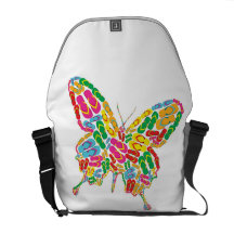 Butterfly shape bolsas messenger
