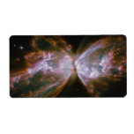 Butterfly Shaped Planetary Nebula Personalized Shipping Label