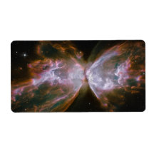 Butterfly Shaped Planetary Nebula Personalized Shipping Label