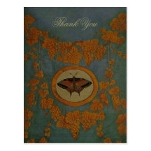 Butterfly Silk Cloth ~ Postcard / Invitation