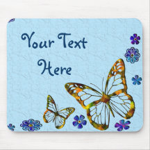 Butterfly Sky Mouse Pad