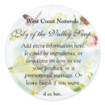 Butterfly Soap and Bath Products Label Stickers
