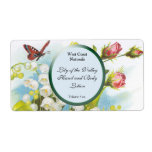 Butterfly Soap and Bath Products Label Template - 