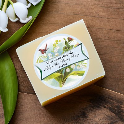Butterfly Soap Label Round Sticker by nicescents