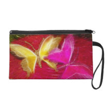 Butterfly Splash Wristlet