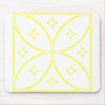 Butterfly Stars Yellow Mousepad