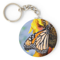 butterfly sunflower keychains