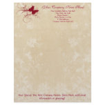Butterfly Swirl Letterhead letterhead