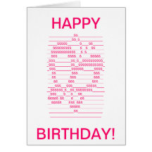 Butterfly symbol birthday card