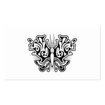 Butterfly Tattoo Black and White Business Cards