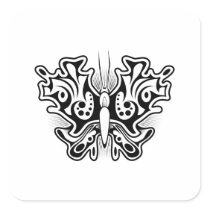 Butterfly Tattoo Black and White