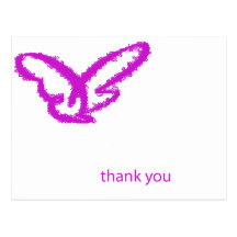 Butterfly Thank You Post Cards