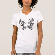 BUTTERFLY TRIBAL LOOK T-SHIRT