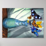 Butterfly Vase Posters