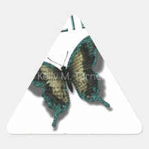 Butterfly Virtues Triangle Stickers