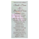 Butterfly Wedding Program /brown Customized Rack Card