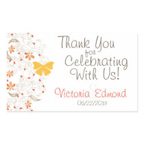 Butterfly Whimsy Rectangle Stickers