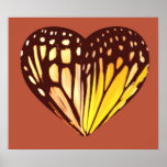 Butterfly Wings Heart Print