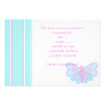 BUTTERFLY WISHES RSVP CUSTOM INVITE